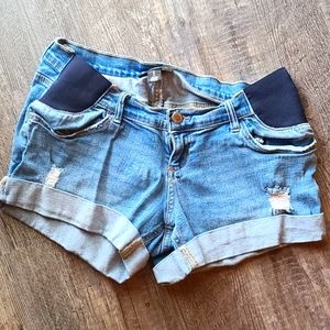 Indigo Blue Maternity Shorts